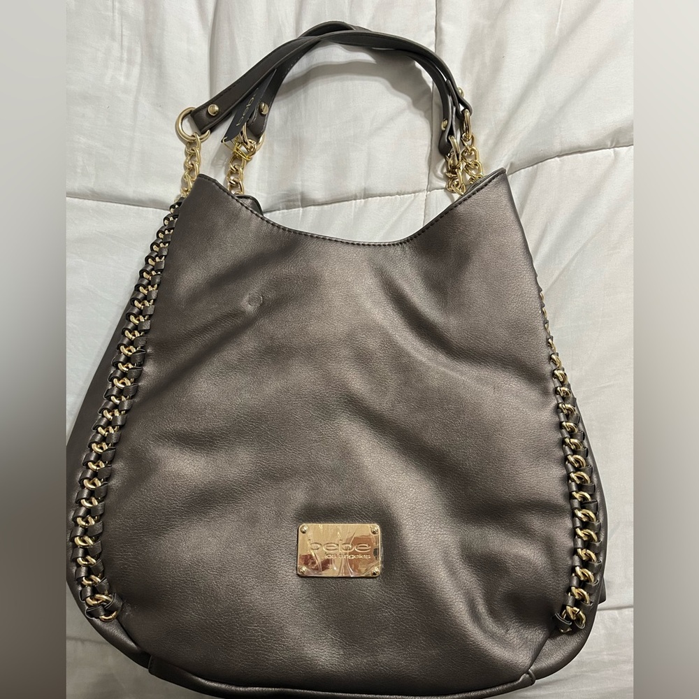 Bebe Pewter Purse - New